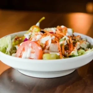 House tossed salad at Jonny's Pizza in Aubrey and Frisco, TX